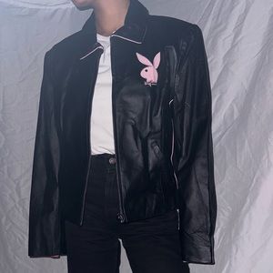 Vintage Playboy Extra Large Leather Jacket